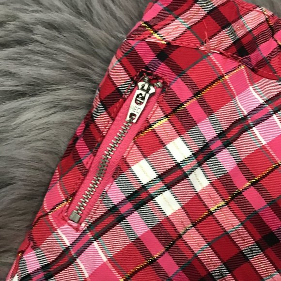 Toughskins | Girl's Skirt | Red & Pink Plaid | 12 M - Picture 2 of 4